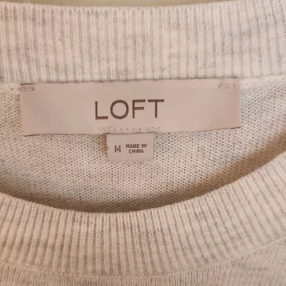 LOFT Striped Knit Sweater Size M - Picture 2 of 5